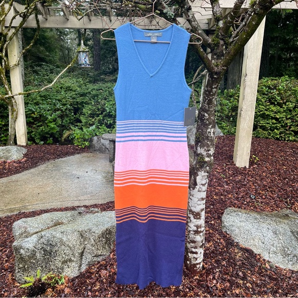 Lark + Gray Dresses & Skirts - Lark & Grey Colorblock Knit Midi Dress 🌈✨ — New With Tags